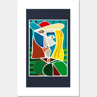 cubist woman Posters and Art